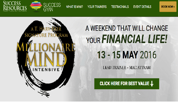 Millionaire Mind Intensive Bangalore 2016: Dont MISS IT