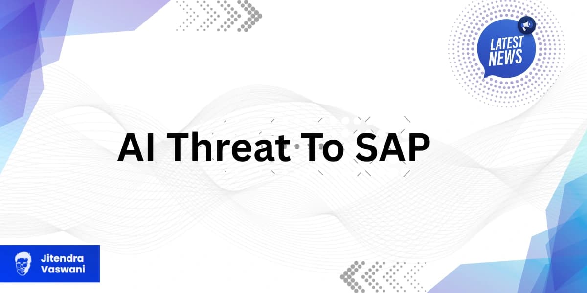 AI Threat Looms For Software Giant SAP Growth