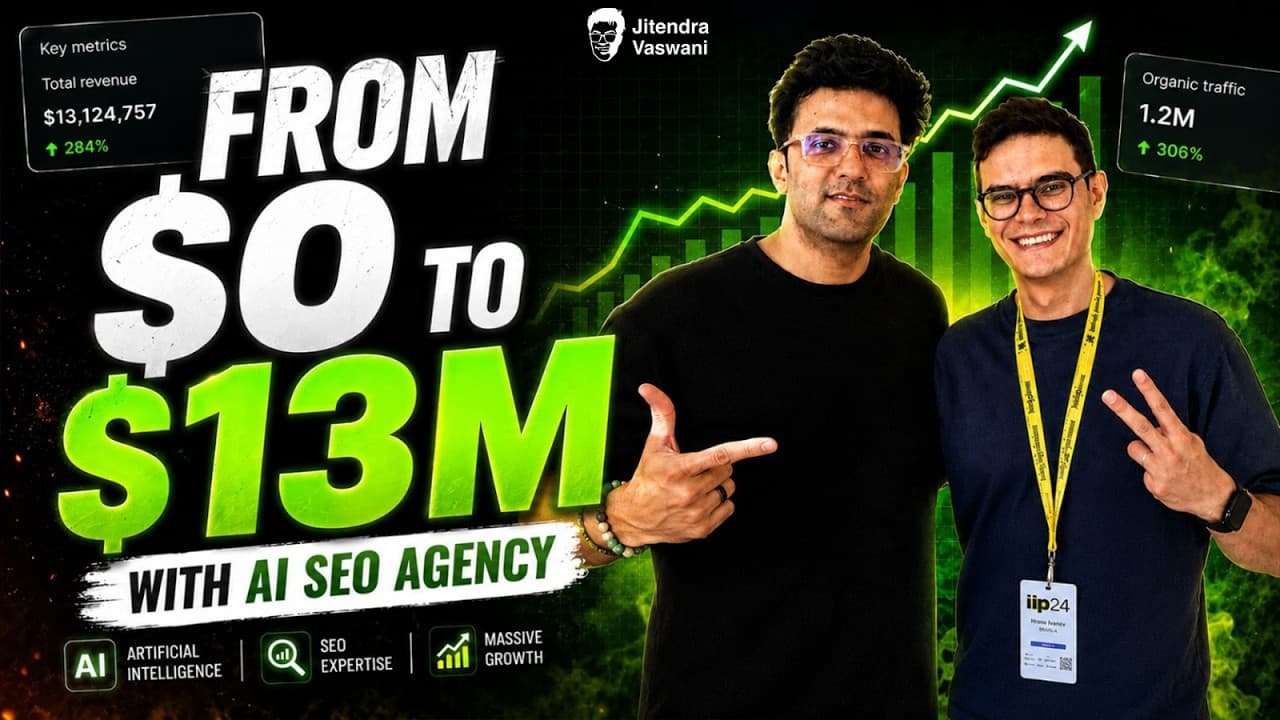 $0 to $13M: How Lawrence Hitches Scaled Studio Hawk With AI SEO