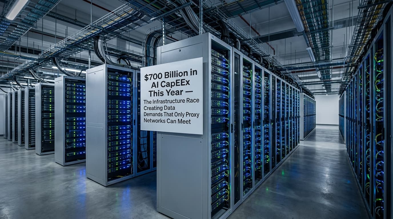 $700 Billion in AI CapEx This Year — The Infrastructure Race Creating Data Demands That Only Proxy Networks Can Meet